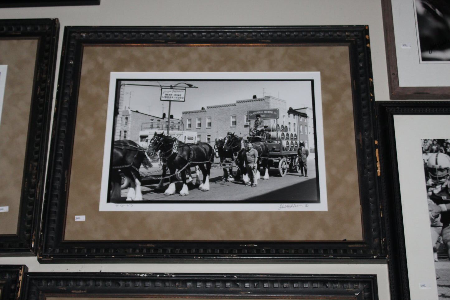 #5 Todd Holden National Bohemian Photograph- Clydesdales and Kegs