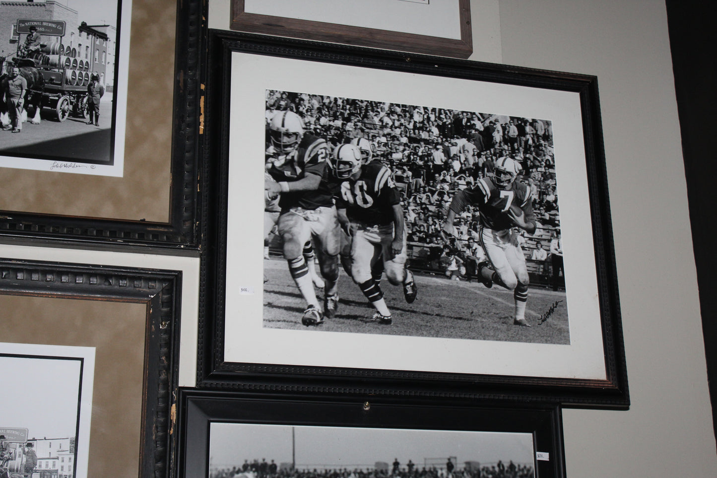 #8 Todd Holden Photograph Baltimore Colts #7, #23, #48 Action Shot