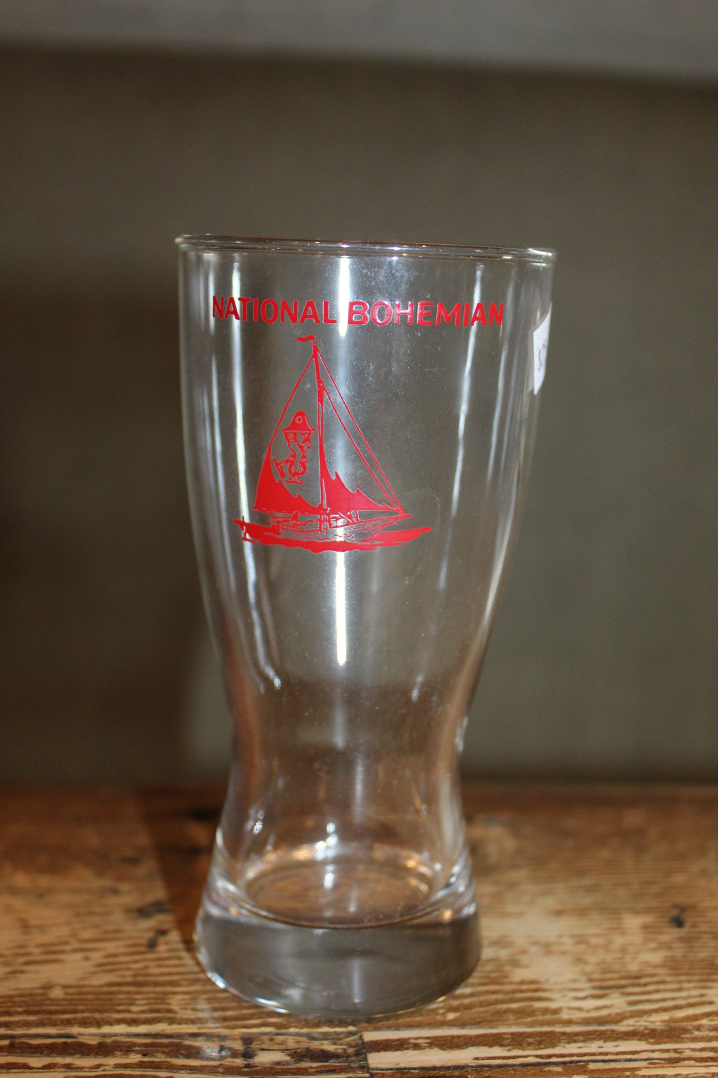 National Bohemian Glass Red