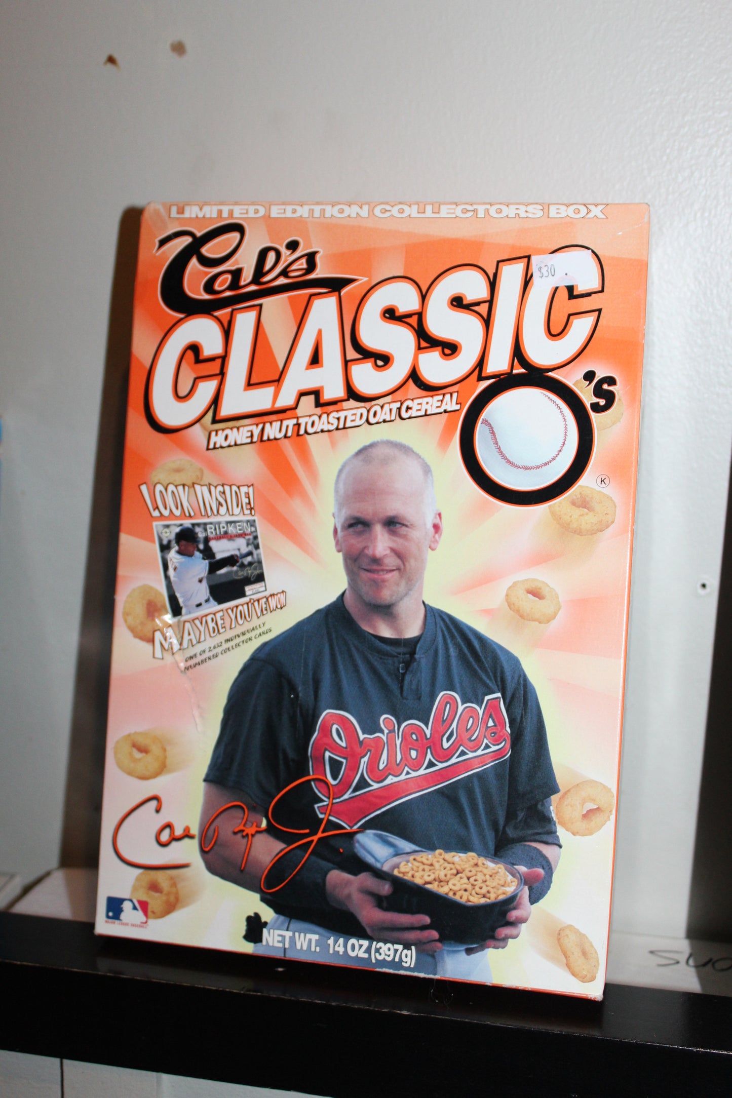 Cal Ripken Jr. Edition Classic O's Cereal Box