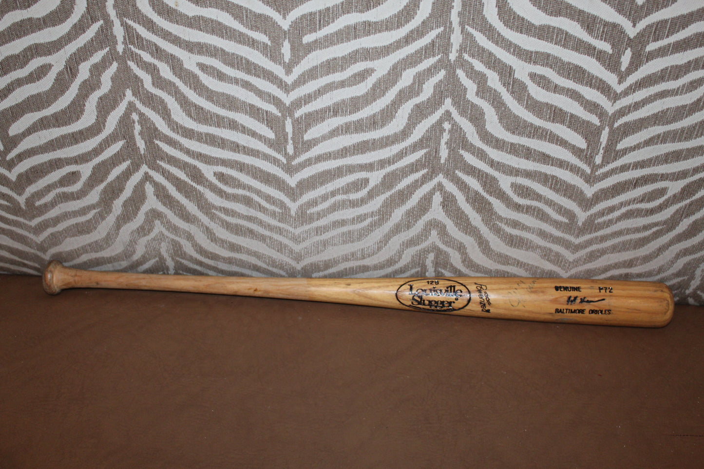 Signed Jeff Huson Game-Used Baseball Bat