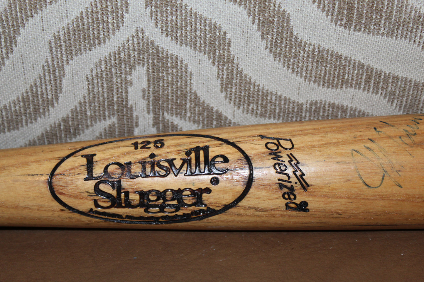 Signed Jeff Huson Game-Used Baseball Bat