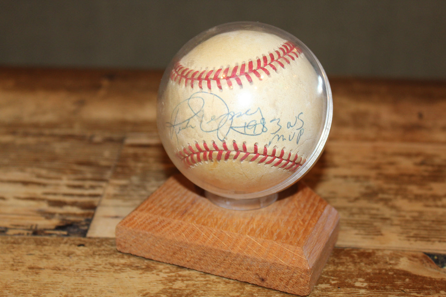 Signed Rick Dempsey World Series MVP baseball