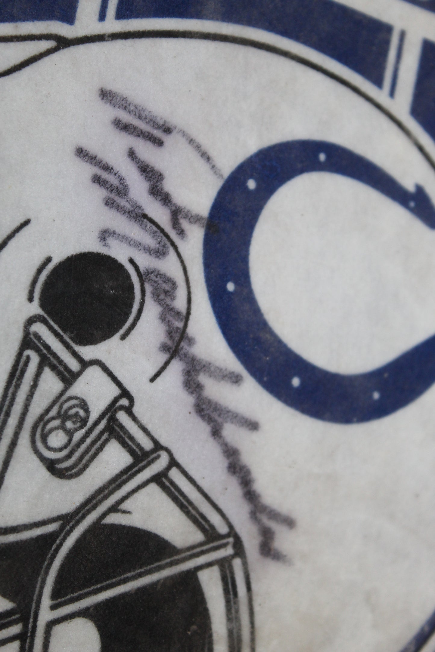 Signed Vintage Indianapolis Colts Pennant