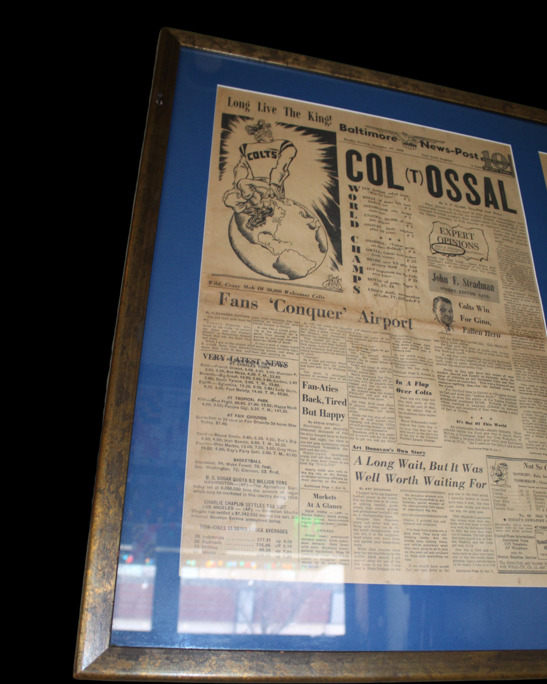 Col(T)ossal Newspaper Double Framed