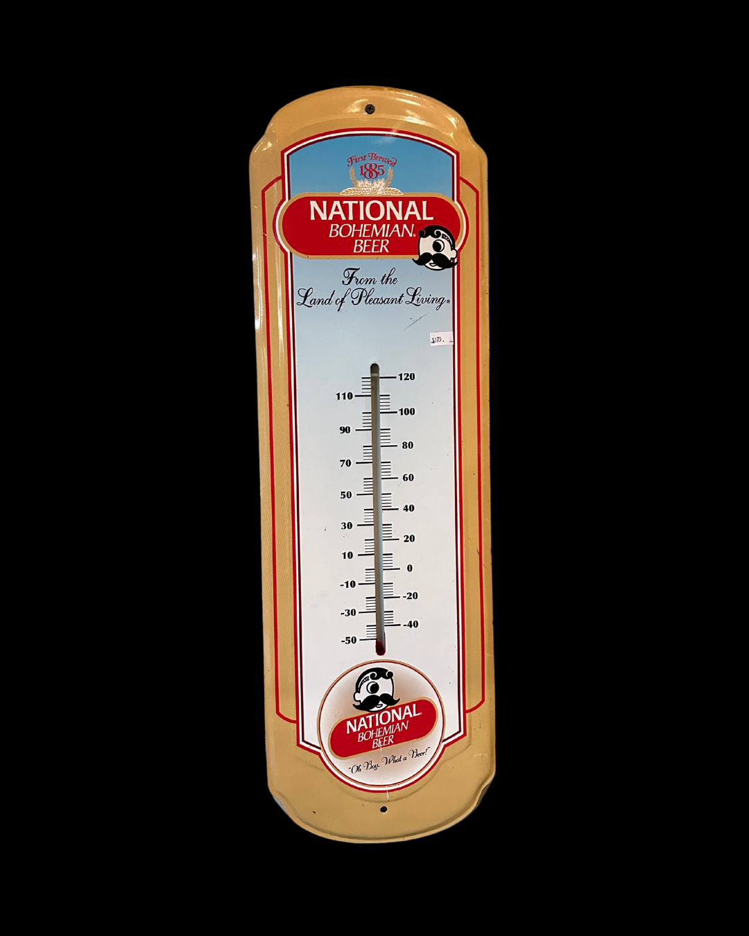 National Bohemian Beer Thermometer Frame