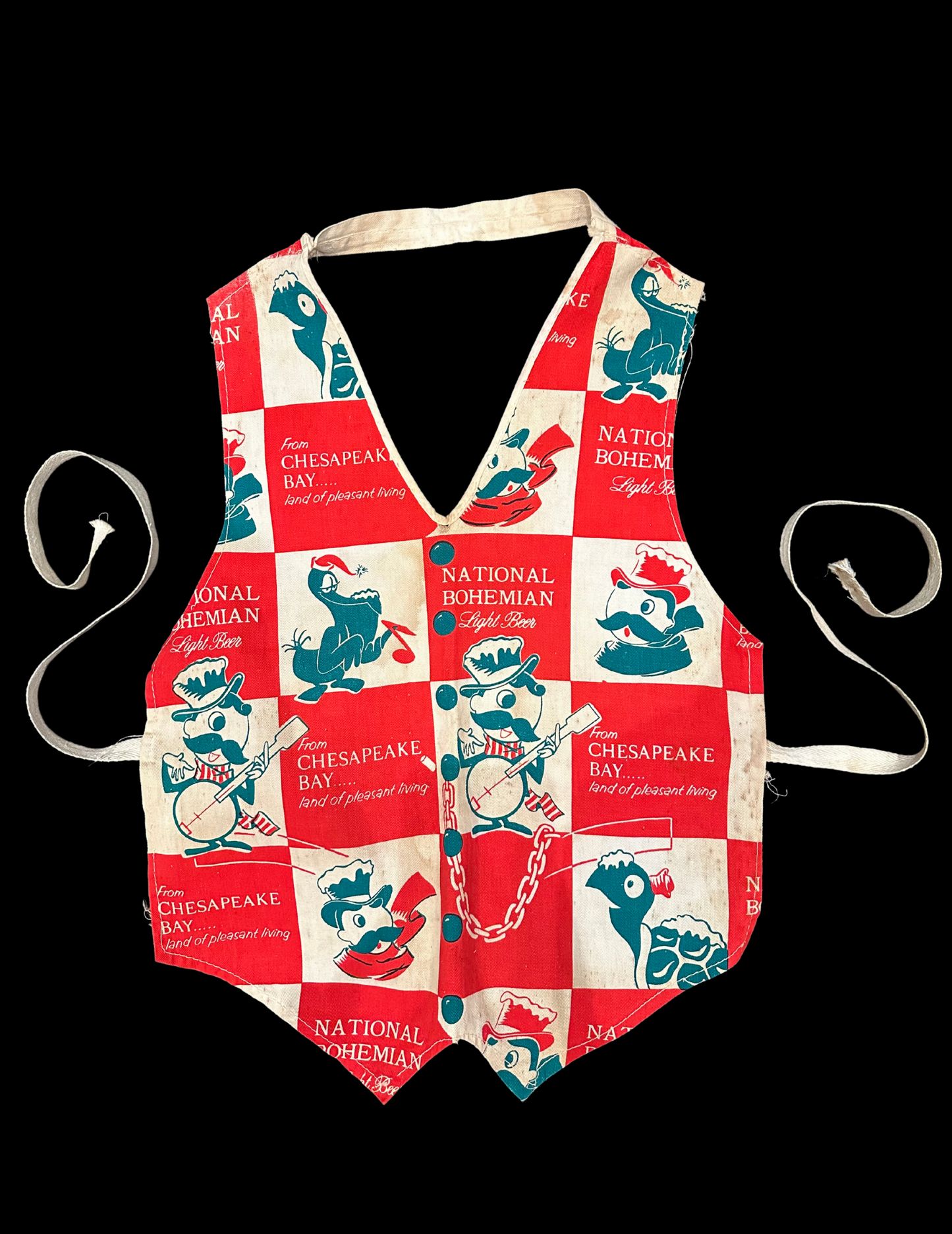 #66 National Bohemian Vintage Bartenders Bib