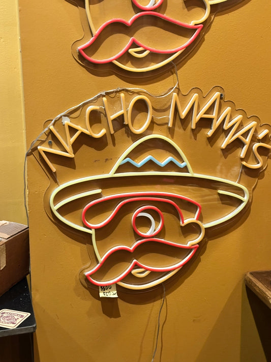 #23 Neon Nacho Mama's Logo Sign