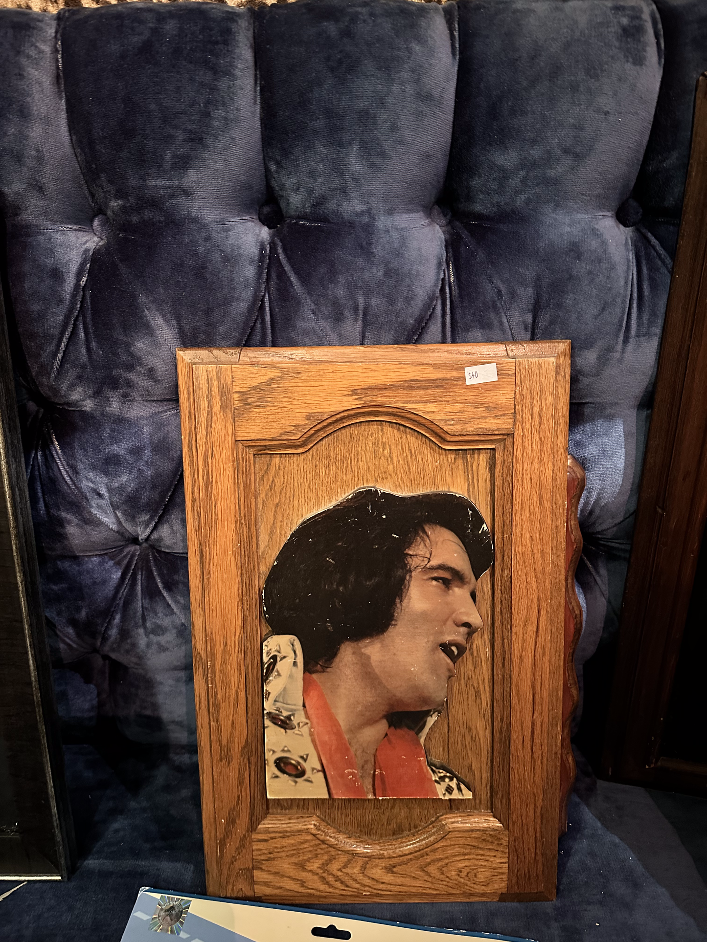 Crafted Wooden Elvis