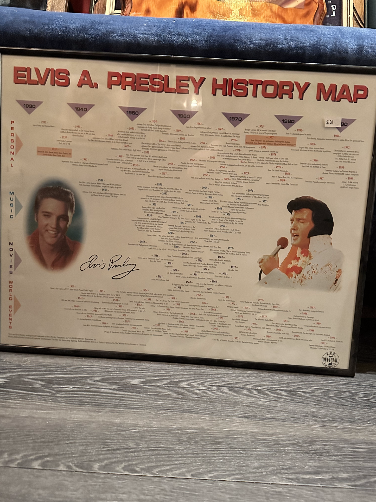 Elvis A. Presley History Map