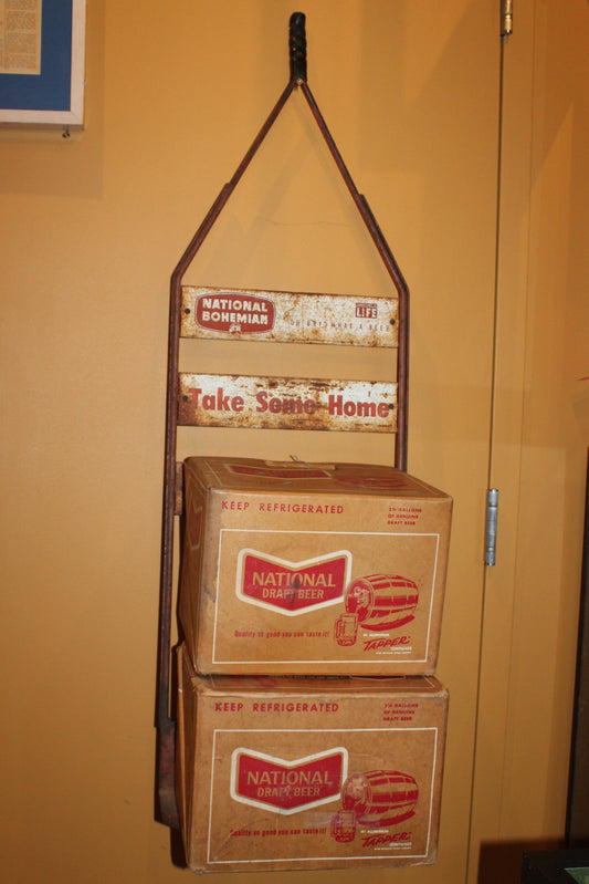 National Bohemian Vintage Hand Truck & Boxes
