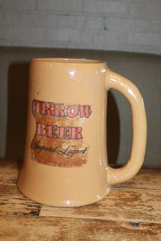 Arrow Beer Huge Glass Mug