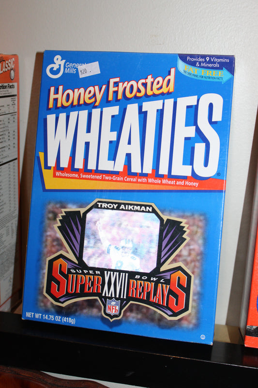 Troy Aikman Superbowl XXVII Edition Wheaties Cereal Box