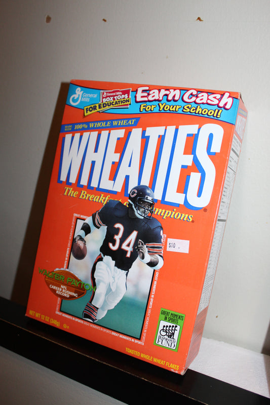 Walter Payton Edition Wheaties Cereal Box