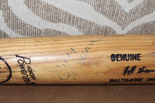 Signed Jeff Huson Game-Used Baseball Bat