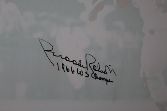 Signed Brooks Robinson Photo Framed