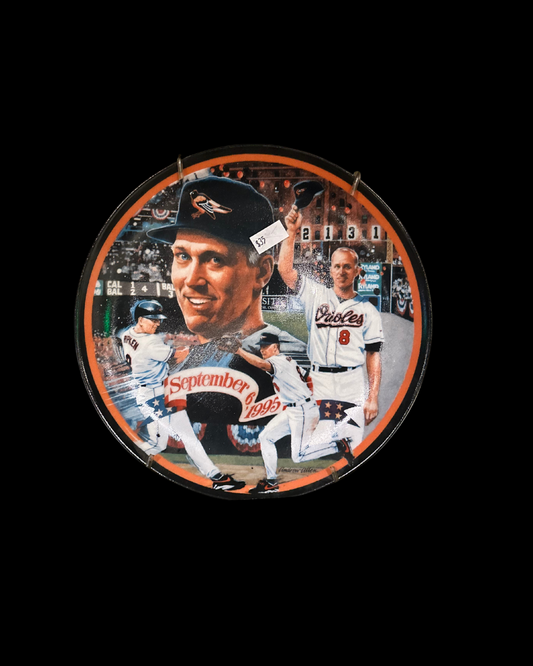 Cal Ripken Jr. Baltimore Orioles Commemorative Plate "September 6, 1995"
