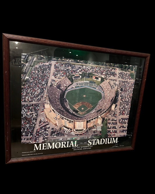 Memorial Stadium Commemorative Photograph Framed