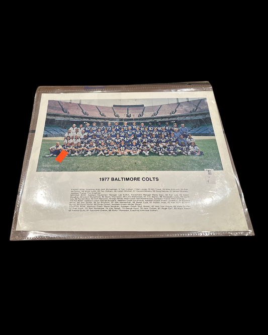 Baltimore Colts Team Photo 1977