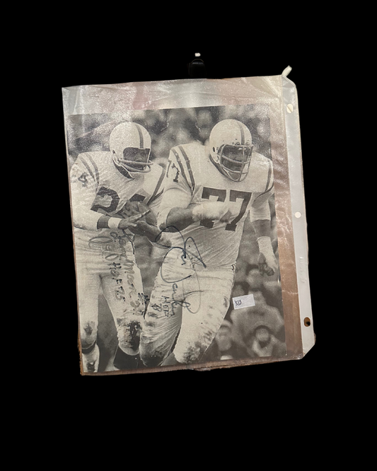 Signed Colts Lenny Moore and Jim Parker Photograph