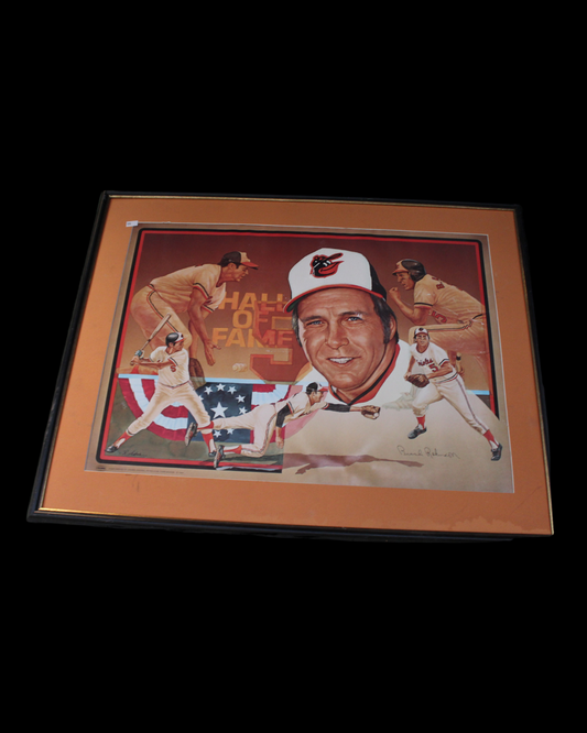 Brooks Robinson Baltimore Orioles Hall of Fame Artwork Framed
