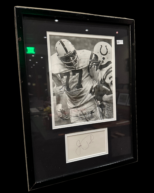 Signed Jim Parker #77 Autograph & Photo Framed