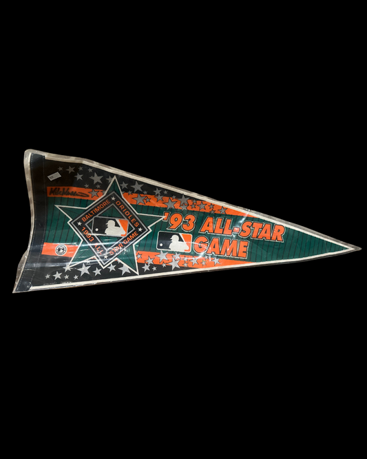 Signed Mike Mussina Baltimore Orioles '93 All Star Game Pennant