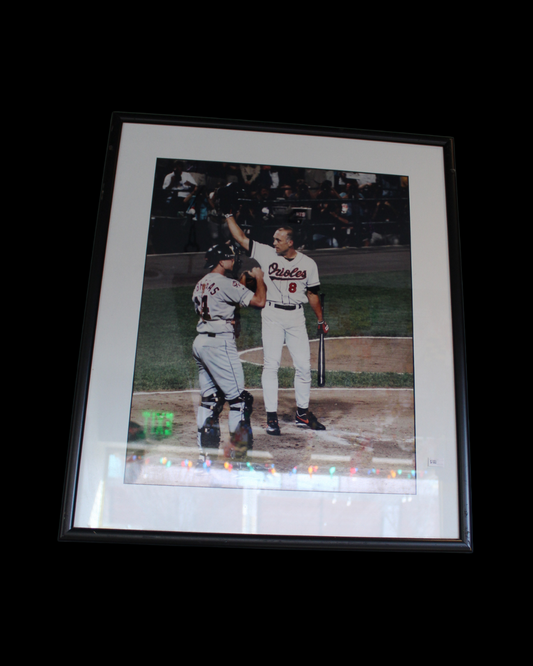 Cal Ripken Jr. Photograph Action Shot Framed