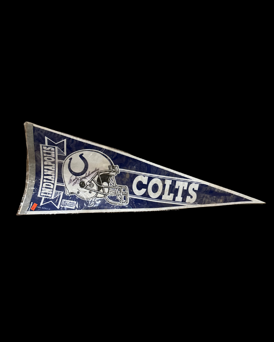 Signed Vintage Indianapolis Colts Pennant