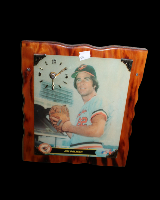 Jim Palmer Baltimore Orioles Clock Artwork